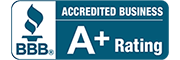 BBB - Better Business Bureau Rating A+