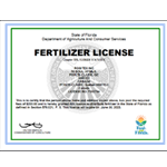Florida Department Of Agriculture and Consumer Services: Fertilizer License No. F002704